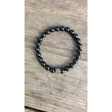 Bracelet en tourmaline noire 8mm