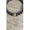Bracelet en tourmaline noire 8mm