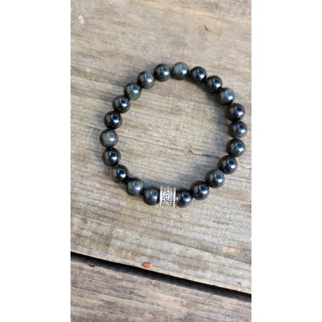Bracelet protection 3 Obsidienne noire 8.5mm mixte