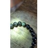 Bracelet protection 3 Obsidienne noire 8.5mm mixte