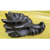 Crâne de Dragon en Obsidienne noire 14.1cm