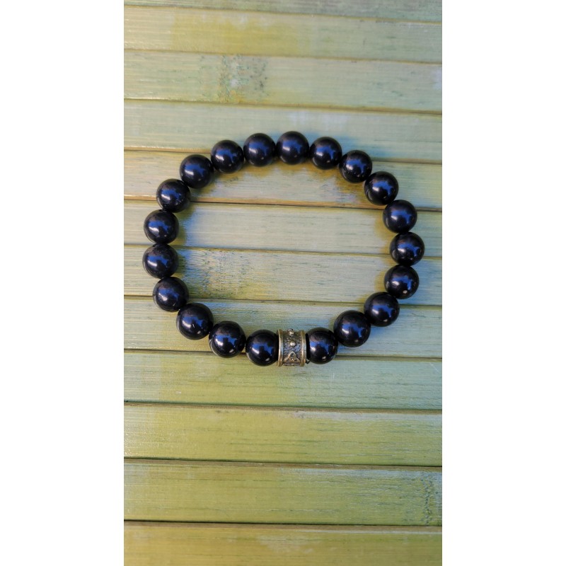 Bracelet en Shungite noire 10mm