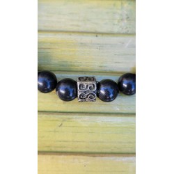Bracelet en Shungite noire 8mm Femme