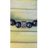 Bracelet en Shungite noire 8mm Femme