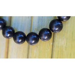 Bracelet en Shungite noire 8mm Femme