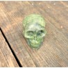 Crâne en Jaspe vert 53mm