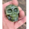 Crâne en Jaspe vert 53mm