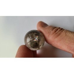 Sphère en Lodolite ou Quartz Chaman 24mm 19grs