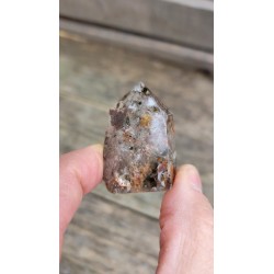 Pointe en Lodolite ou Quartz Chamane (Garden)