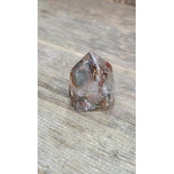 Pointe en Lodolite ou Quartz Chamane (Garden)