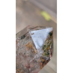 Pointe en Lodolite ou Quartz Chamane (Garden)