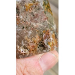 Pointe en Lodolite ou Quartz Chamane (Garden)