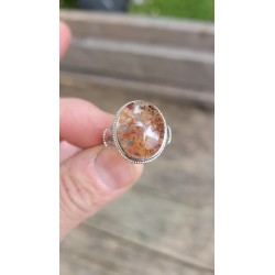 Bague en Lodolite - Quartz jardin