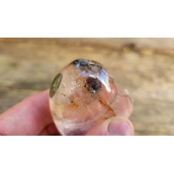 Coeur en Lodolite ou Quartz Chaman (Garden) 55mm 91grs