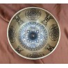 Bol chantant Tibétain 7 métaux 1160grs Lingam gravé