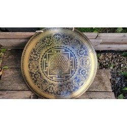 Gong Tibétain 7 métaux 2660grs 48.8cm