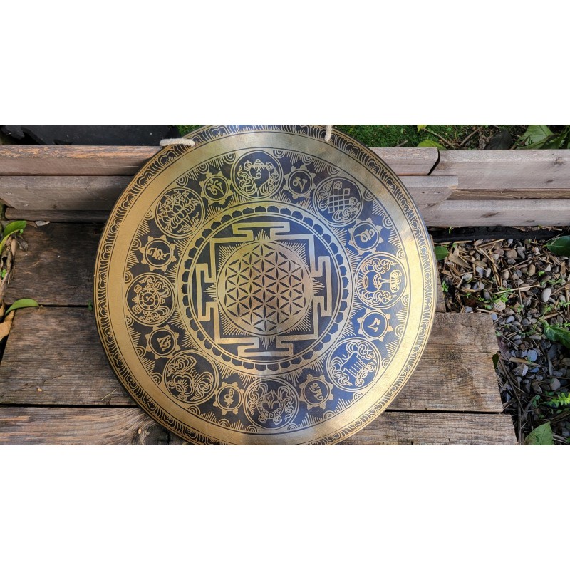 Gong Tibétain 7 métaux 2660grs 48.8cm