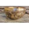 Bol Tibétain 7 métaux gravé 1205grs Métatron