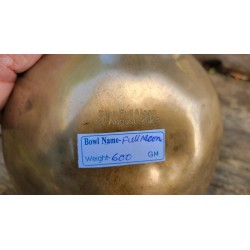 Bol Tibétain 7 métaux 600grs Blue Full Moon