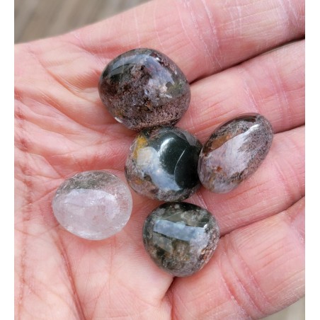 25grs de Galets en Quartz Chamane Lodolite