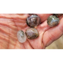 25grs de Galets en Quartz Chamane Lodolite