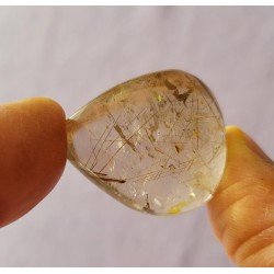 Galet Quartz rutile doré 16grs