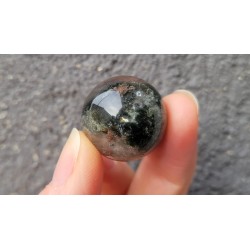 Sphère en Lodolite ou Quartz Chaman (Garden) 23mm 16grs
