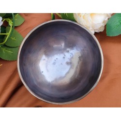 Pack Bol Tibétain 7 métaux 415grs Blue Full Moon + pierre chamane