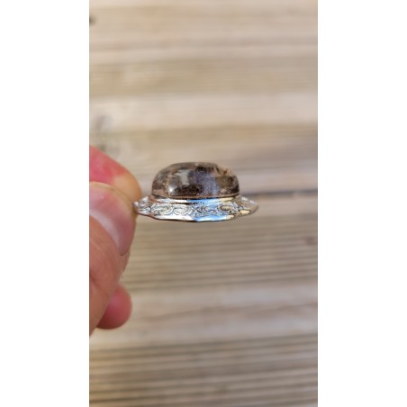 Pendentif vintage en Lodolite ou Quartz Chamane