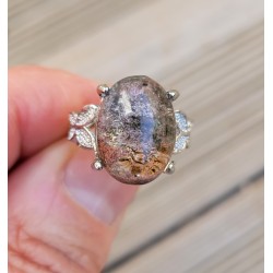 Bague en Lodolite - Quartz jardin