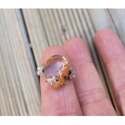 Bague en Lodolite - Quartz jardin