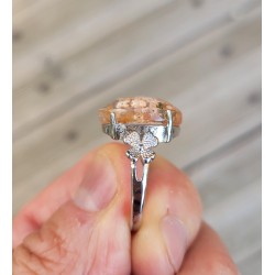 Bague en Lodolite - Quartz jardin