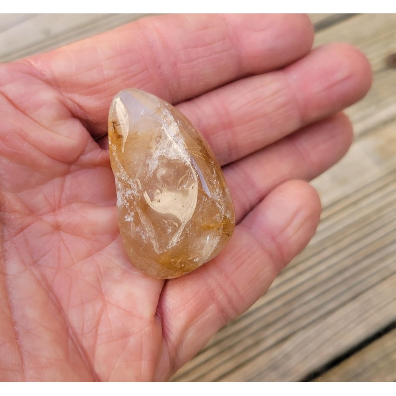 Galet Quartz rutile doré 23grs