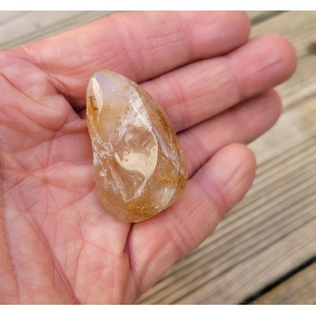 Galet Quartz rutile doré 23grs