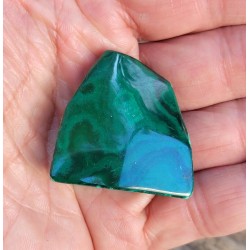 Malachite pure brute polie 37grs