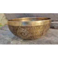Bol chantant Tibétain 7 métaux 1575grs