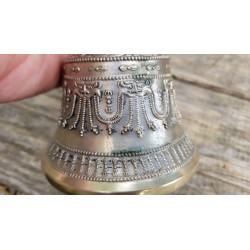 Cloche Tibétaine bronze avec dorje