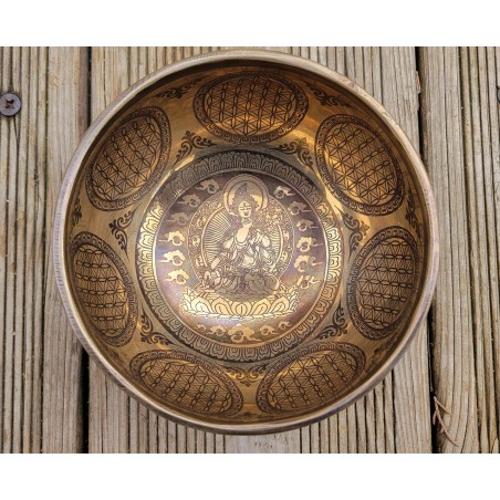 Bol chantant 7 métaux 446grs Tara Blanche