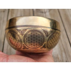 Bol chantant 7 métaux 446grs Tara Blanche