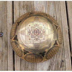 Bol chantant 7 métaux 446grs Tara Blanche