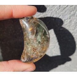 Bol Tibétain chantant 7 métaux 330grs Full Moon + Pierre chamane