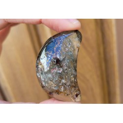 Bol Tibétain chantant 7 métaux 330grs Full Moon + Pierre chamane