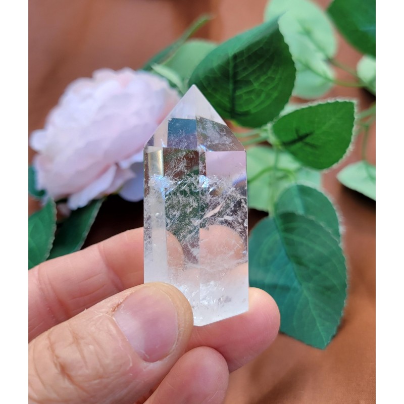 Pointe en Cristal de roche 67grs