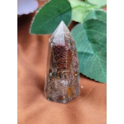 Pointe en Lodolite ou Quartz Jardin (Garden)