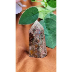 Pointe en Lodolite ou Quartz Jardin (Garden)