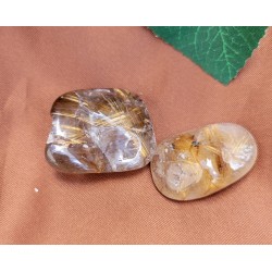Galet Quartz rutile doré 29grs