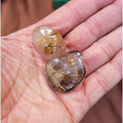 Galet Quartz rutile doré 29grs