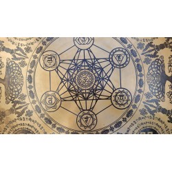 Gong Tibétain 7 métaux 2990grs 49.5cm Métatron