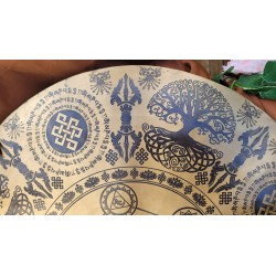 Gong Tibétain 7 métaux 2990grs 49.5cm Métatron