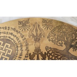 Gong Tibétain 7 métaux 2990grs 49.5cm Métatron